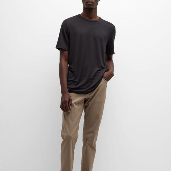 Theory Men's Ryder Short-Sleeve T-Shirt Size Small Black Multi Grey - Picture 2 of 5